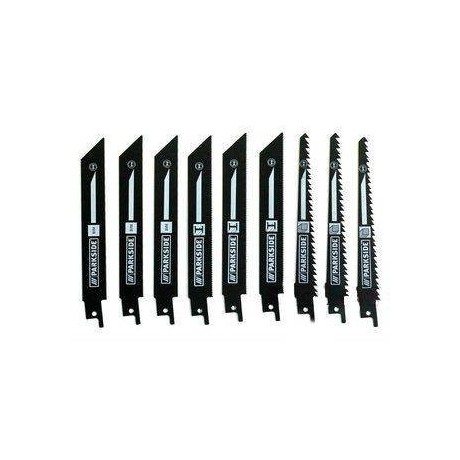 LOT DE 9 LAMES DE SCIE BOIS ET METAL POUR SCIE SABRE PARKSIDE