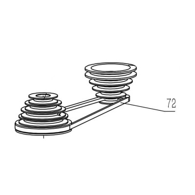 COURROIE TRAPEZOIDALE POUR PERCEUSE A COLONNE PARKSIDE - REF: 91103345